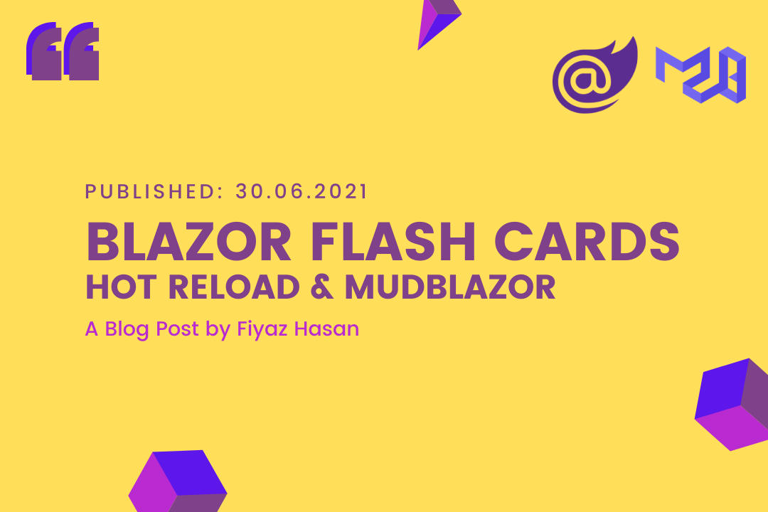 Blazor Flash Cards - Hot Reload & MudBlazor