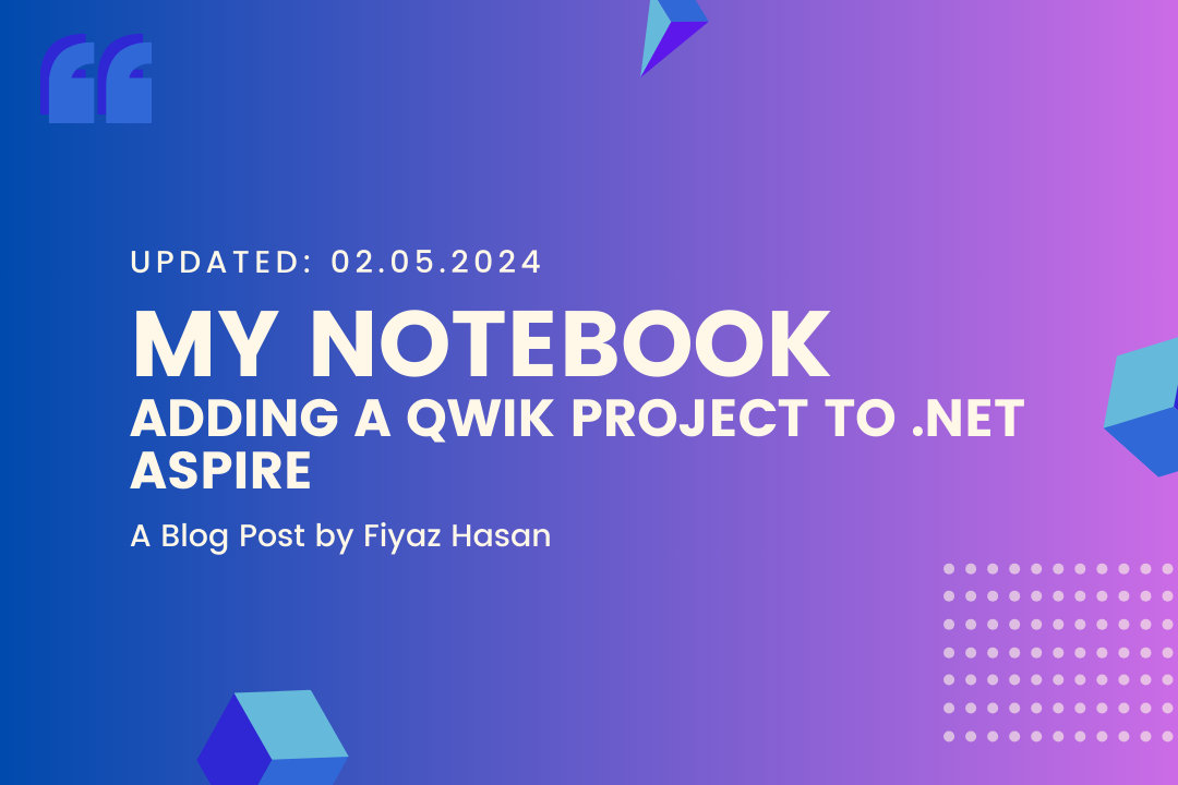 Adding a Qwik project to .NET Aspire